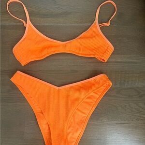 Aerie Vibrant Orange Bikini Set